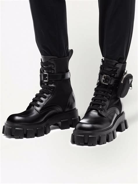 prada monolith short boots|Prada monolith boots review.